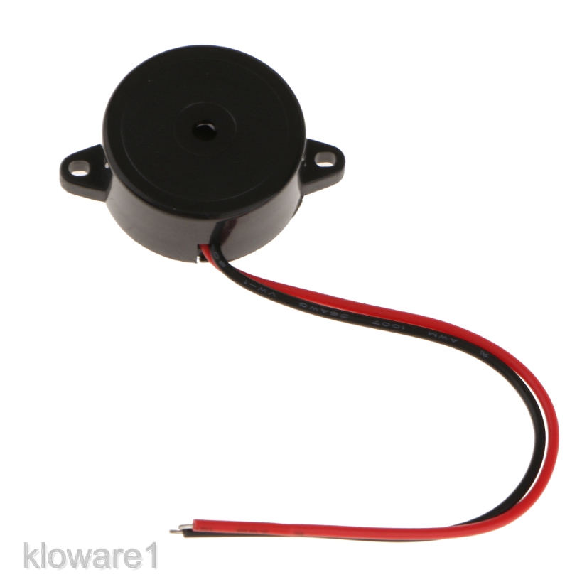 [KLOWARE1] 23x12mm DC 1.5-15V 85dB Active Piezo Sound Electronic Buzzer Alarm Black 1PC