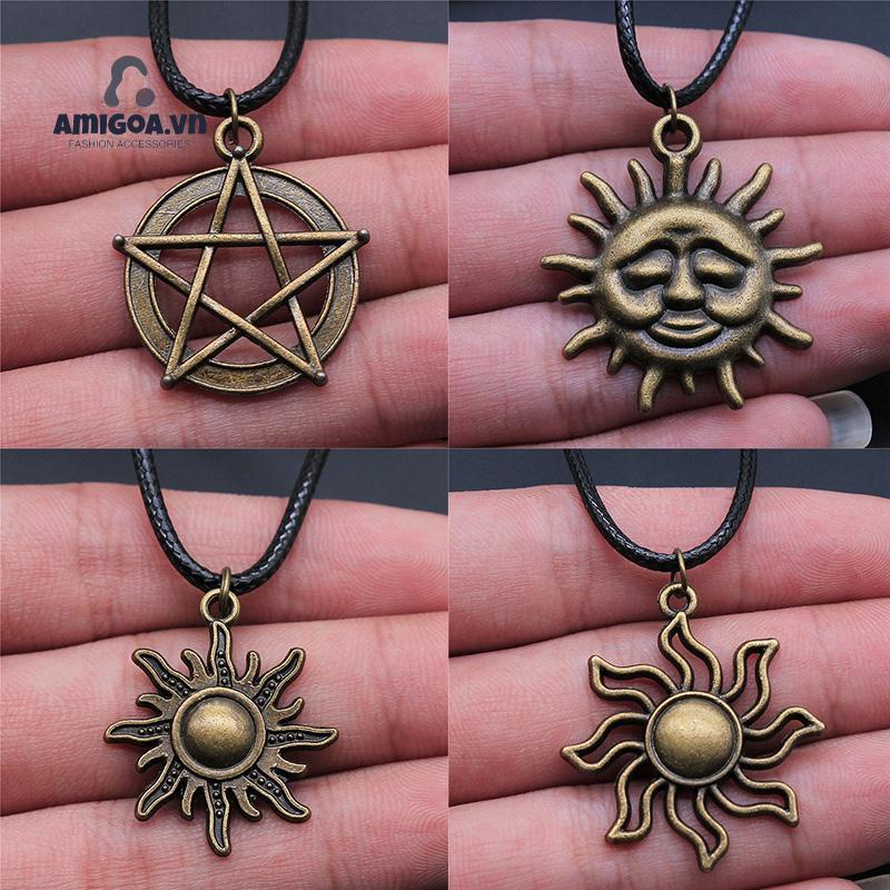 ✨✨Vòng Cổ Choker Dây Da Mặt Ngôi Sao Thời Trang Cho Nam Và Nữ