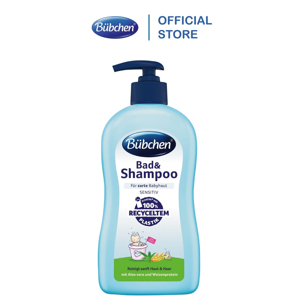 Sữa Tắm Gội Cho Trẻ Sơ Sinh Bubchen Bad & Shampoo 400ml Chính Hãng Đức
