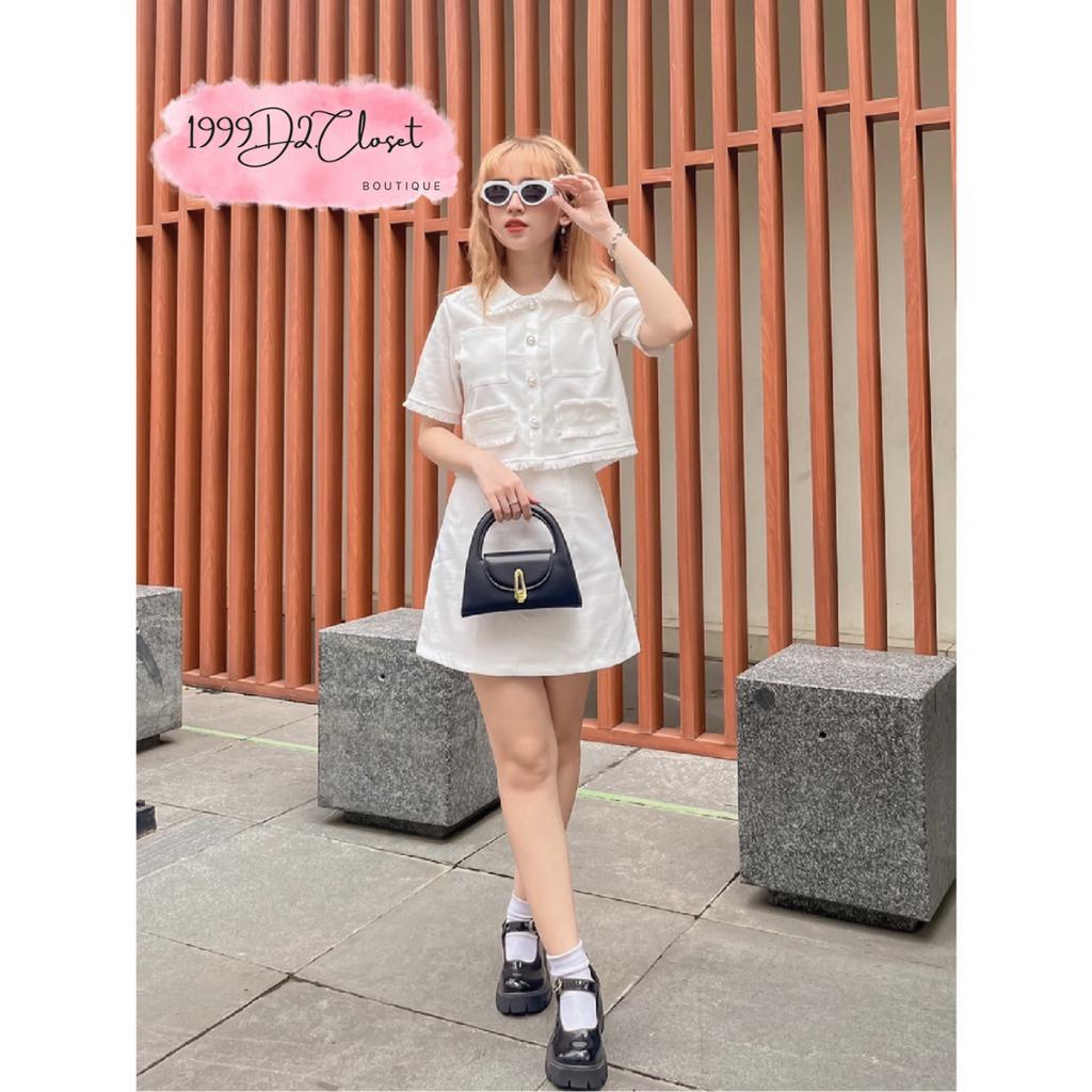 Túi Cầm Tay Nữ, Da Pu Cao Cấp Phối Dây Đeo Chéo Phong Cách Retro Thời Trang Hàn Quốc Mã D11