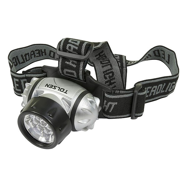 ĐÈN SOI 7 LED TRẮNG TOLSEN 60011, ĐÈN PIN ĐỘI ĐẦU SIÊU SÁNG