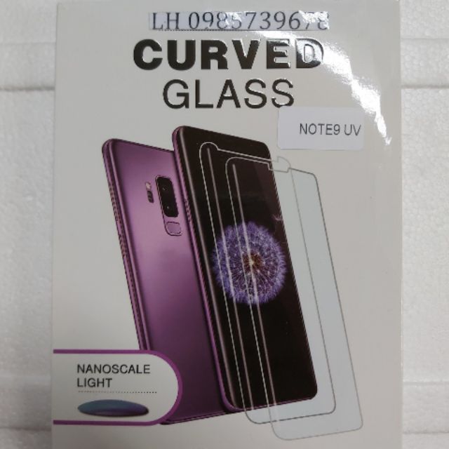 Kính cường lực full keo UV dành cho Galaxy Note 9