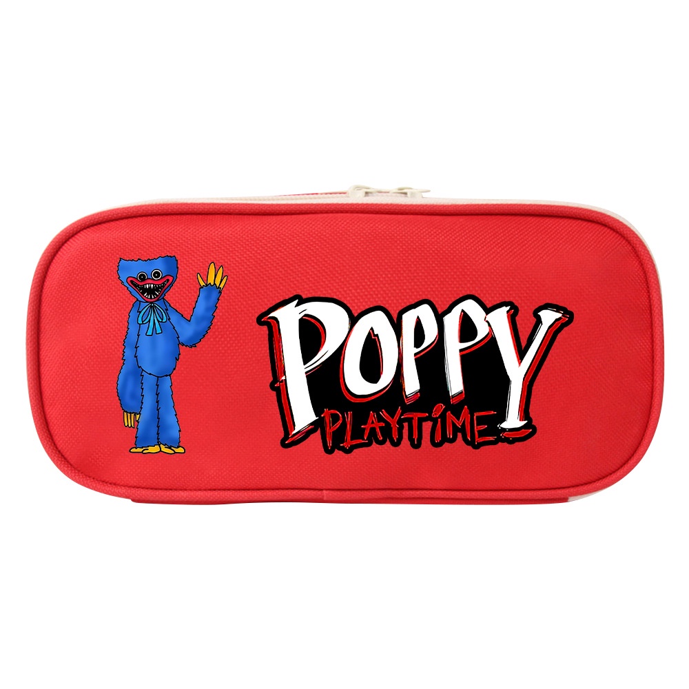 Túi Đựng Bút Vải Canvas Đa Năng Họa Tiết Hoạt Hình Anime Dễ Thương Cho Bé