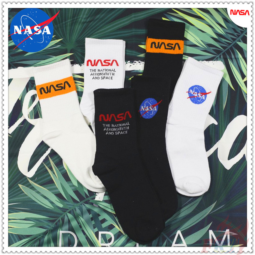 ❀ NASA Funny Letters Cotton Socks ❀ 1Pair HipHop Fashion Hipster Street Skateboard Unisex Short Socks