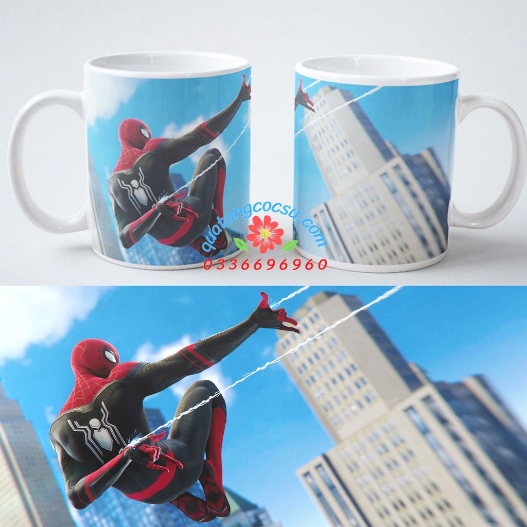 Cốc Sứ Spider Man Nhiều Mẫu, Cốc Spider Man Loại 1, Cốc Marvel