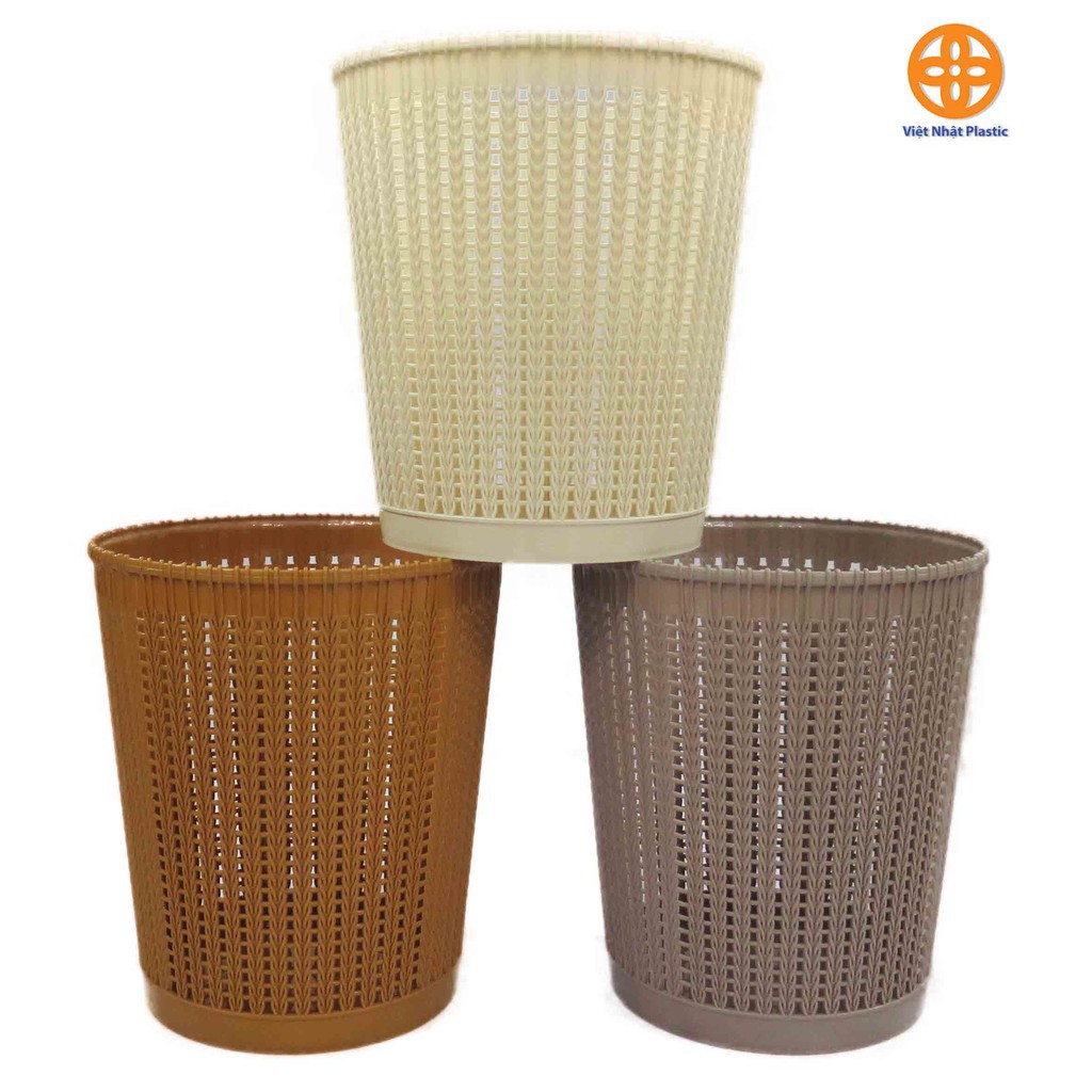 Sọt nhựa đựng quần áo, đồ chơi tiện lợi, đựng rác Việt Nhật giả mây