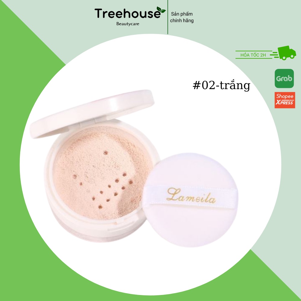 Phấn Phủ Dạng Bột Kiềm Dầu Lameila Thiết Kế Vỏ Họa Tiết Trái Tim TREEHOUSE SHOP