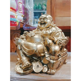 Tượng phật di lặc bột đá cao 25cm