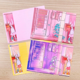 Postcard - Cô chủ nhỏ với chú mèo ngủ ngoan