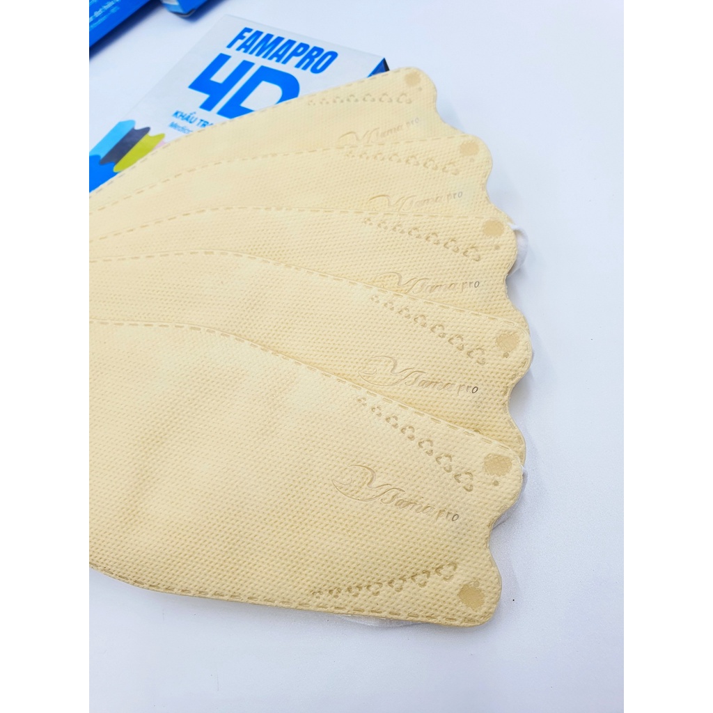 COMBO 50 - 100 cái Khẩu trang 3 lớp Famapro 4D KF94  - Hộp 10 cái