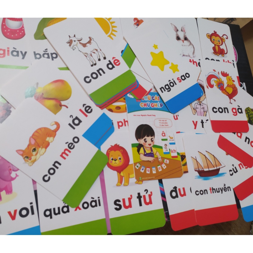 Bộ thẻ học chữ cái và số cho bé mầm non