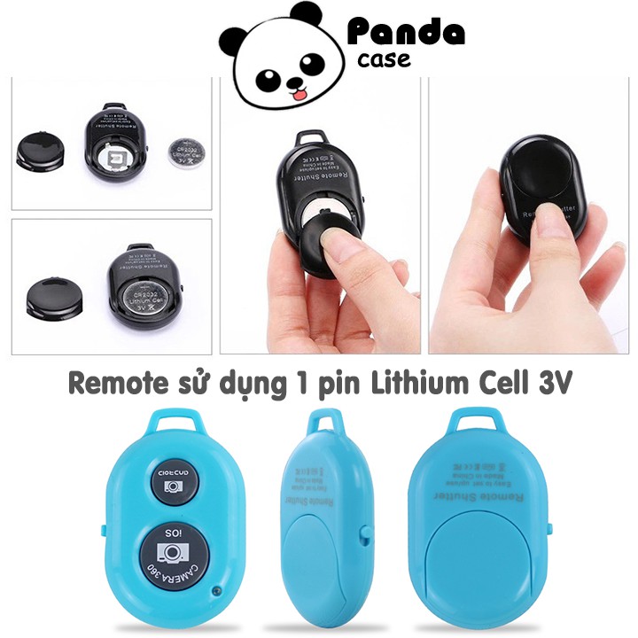 Remote chụp ảnh bluetooth - nút bấm điều khiển chụp hình từ xa cho điện thoại thông minh - Panda Case