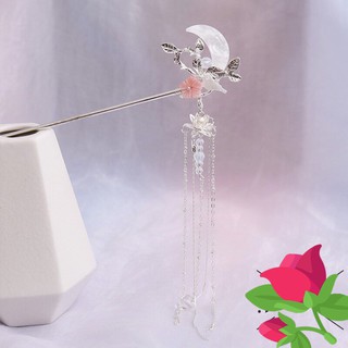 Trâm Cài Tóc Hình Mặt Trăng Đính Đá
