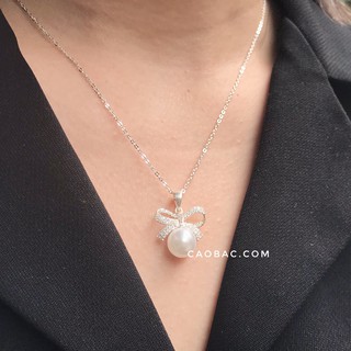 VÒNG CỔ BẠC💝FREESHIP💝💝Dây chuyền nơ đá trai dây xích