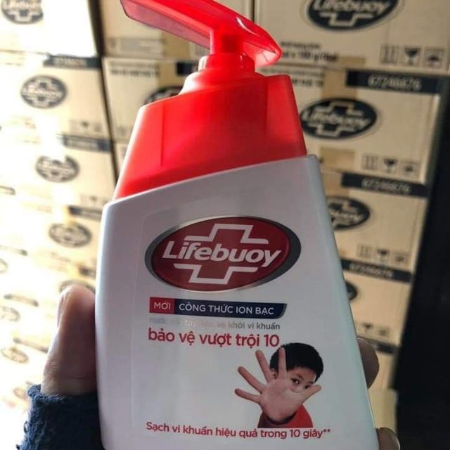 Nước rửa tay lifebuoy chai 180ml ( mẫu mới )