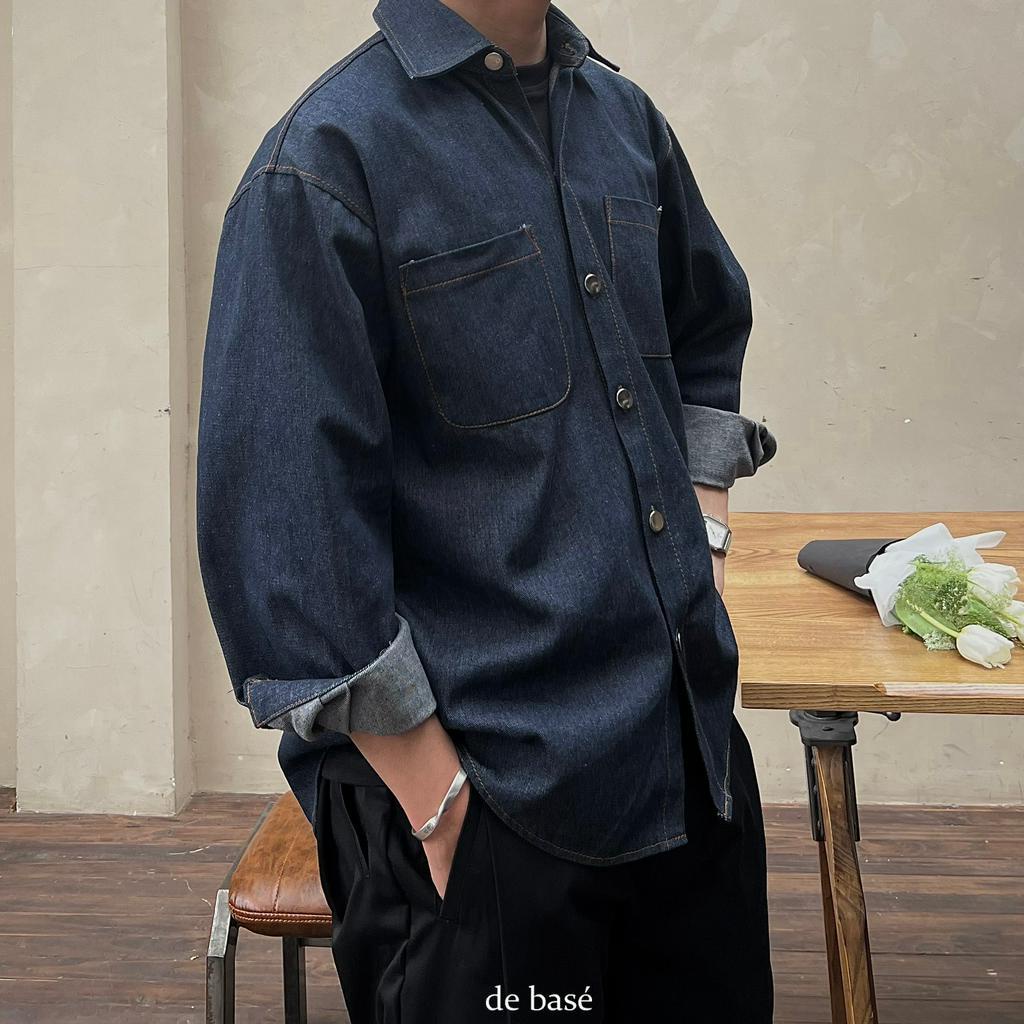 Áo Sơmi Denim -Oversize Denim Shirt - De Basé