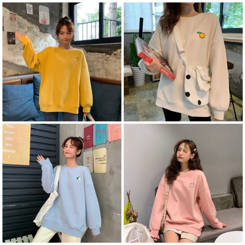 Áo Sweater nỉ Unisex form rộng😱 FREESHIP 😱-hàng tốt.D017 | BigBuy360 - bigbuy360.vn