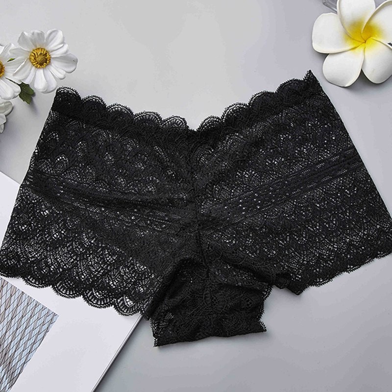 Quần lót Safety Pants Ladies Anti-Lighting Full Lace Lace Ladies Boxer Briefs