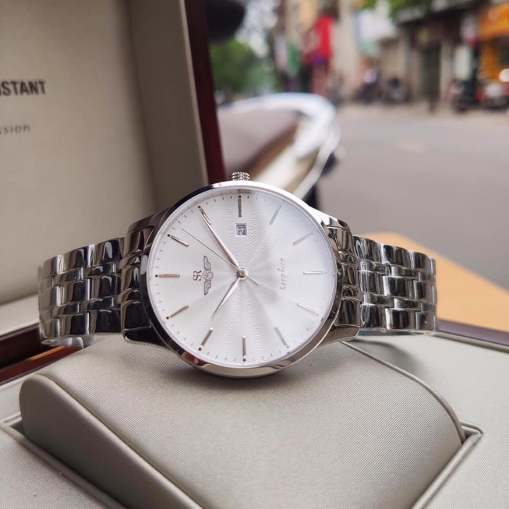 Đồng Hồ Nam SRWATCH SG1076.1102TE Dây Thép Trắng , Mặt Trắng , Mặt Kính Sapphire ,Bảo Hành 5 Năm Toàn Quốc | BigBuy360 - bigbuy360.vn