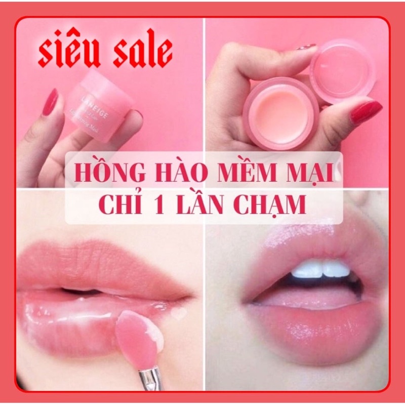 Dưỡng môi hồng hào  [100%-Hàng Auth] Ủ môi lanneige Hàn Quốc size mini