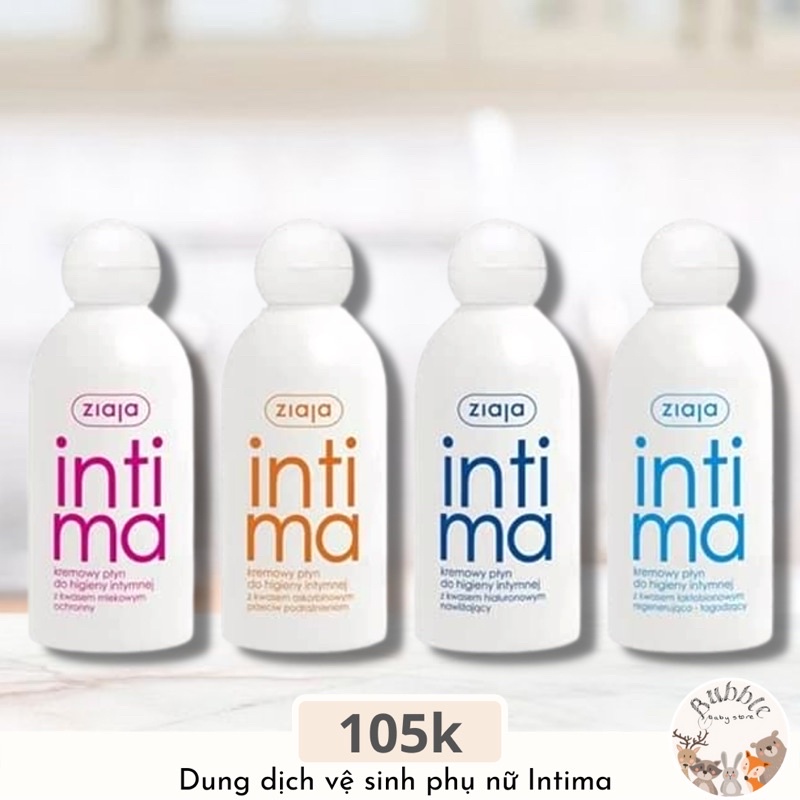 Dung dịch rửa vệ sinh dạng sữa Intima [Shop che tên]