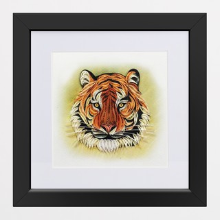 Tranh Giấy Xoắn Hổ Handmade 23x23