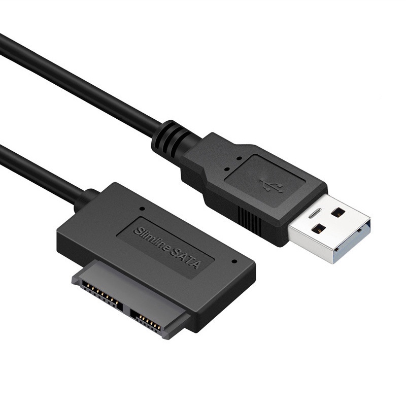 Coza Cáp Chuyển Đổi Sata Sang Usb Cáp Chuyển Đổi Usb 2.0 Sang Mini Sata Ii 7 6 13pin Cho Máy Tính Xách Tay Ổ Đĩa Mỏng Cd/Dvd Rom Hỗ Trợ Truyền Nhanh Trao Đổi Nóng