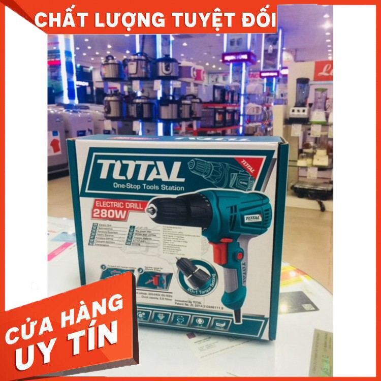 10mm Máy khoan vặn vít cầm tay 280W TOTAL TD502106 [bảo hành chính hãng]