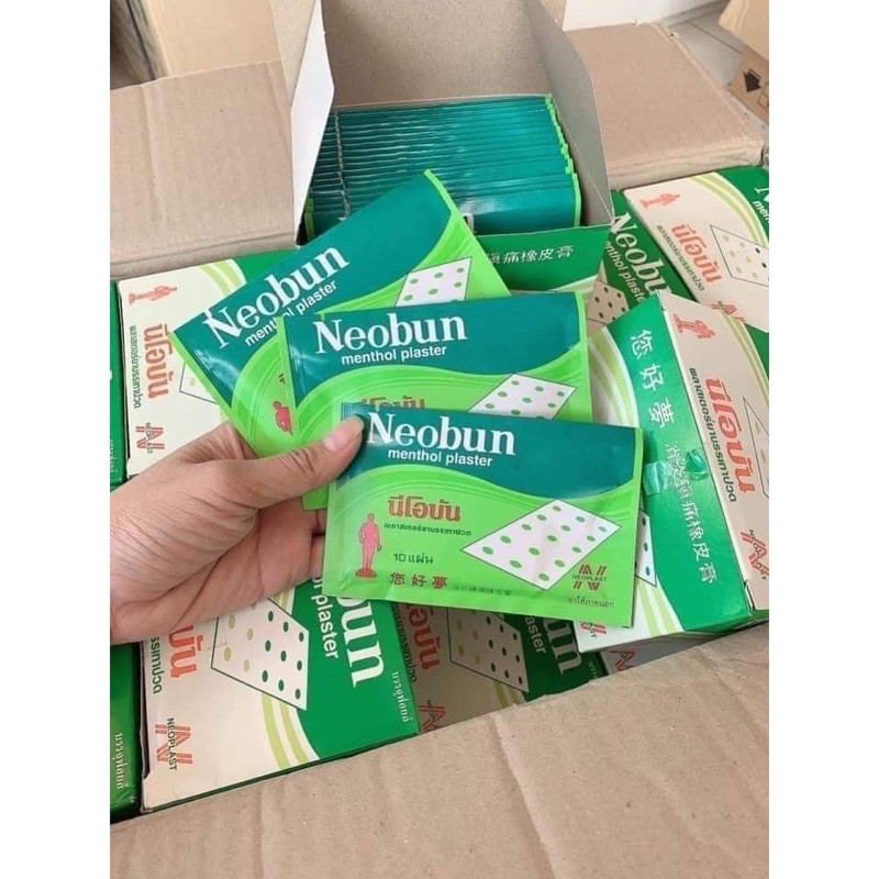 10 Miếng Dán Giảm Đau NeoBun Thái Lan 🇹🇭 1 Gói
