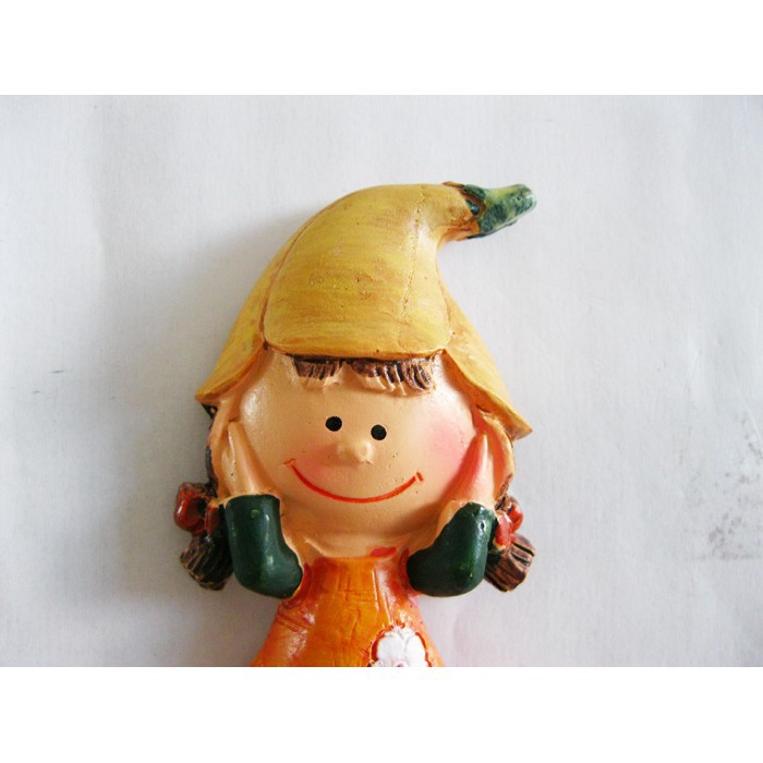 Búp bê nam châm gắn tủ lạnh ghi giấy note siêu cute