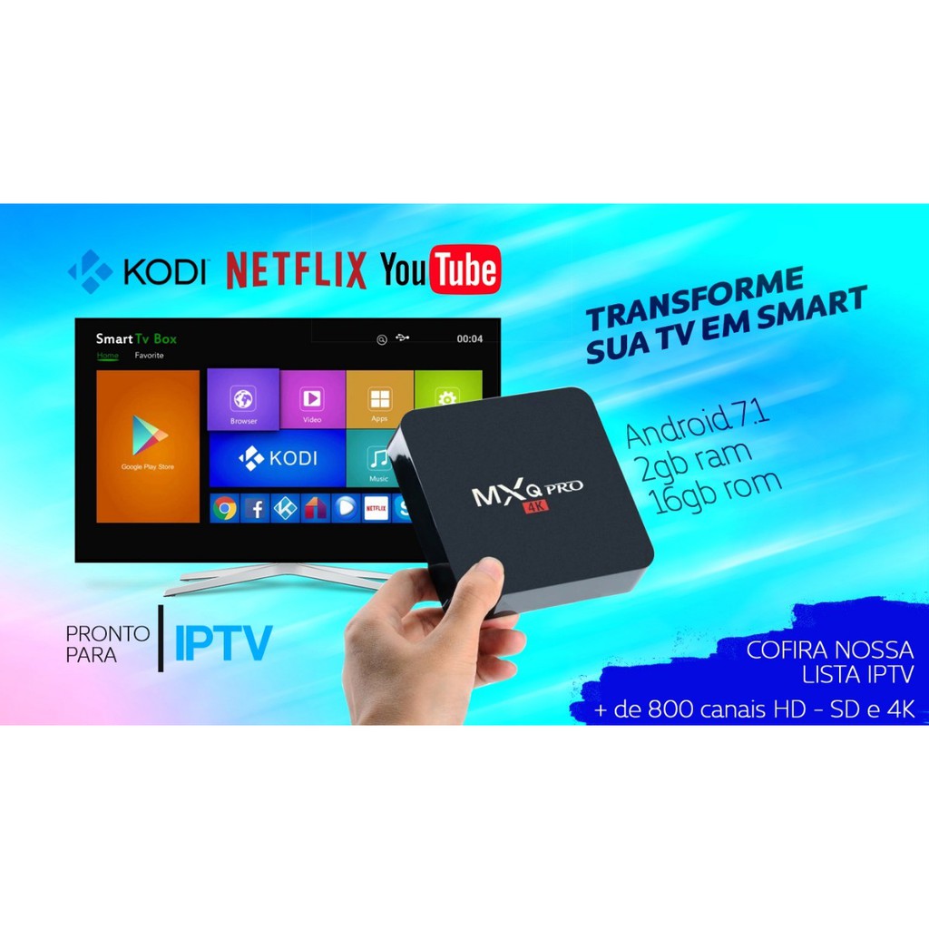 Tivibox MXQ 2G 16G android tvbox xem phim, truyền hình, youtube (bản 2G)