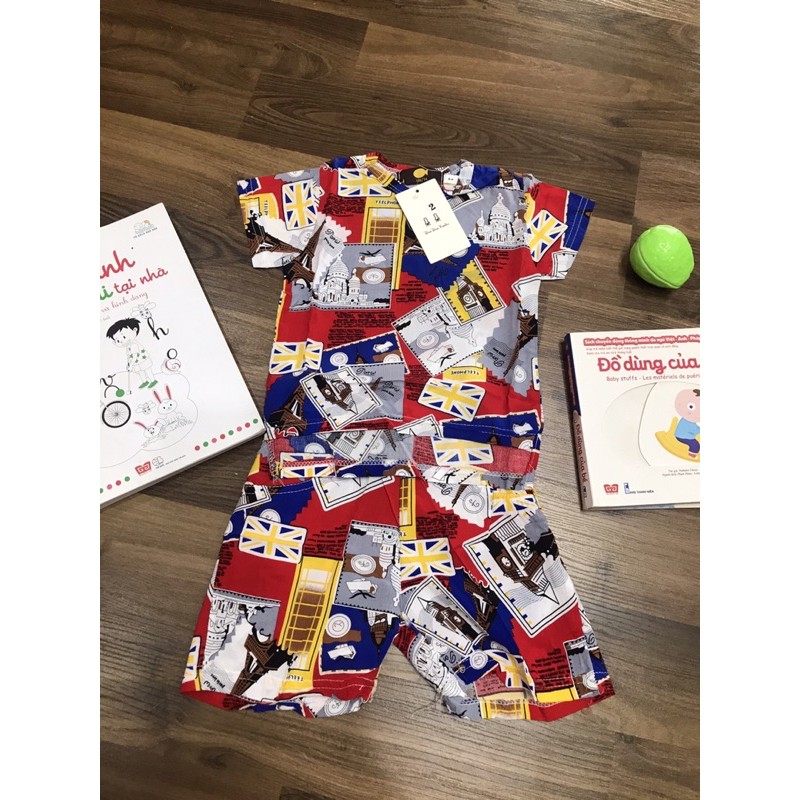 Bộ quần áo chất lanh mềm siêu mát cho các bé