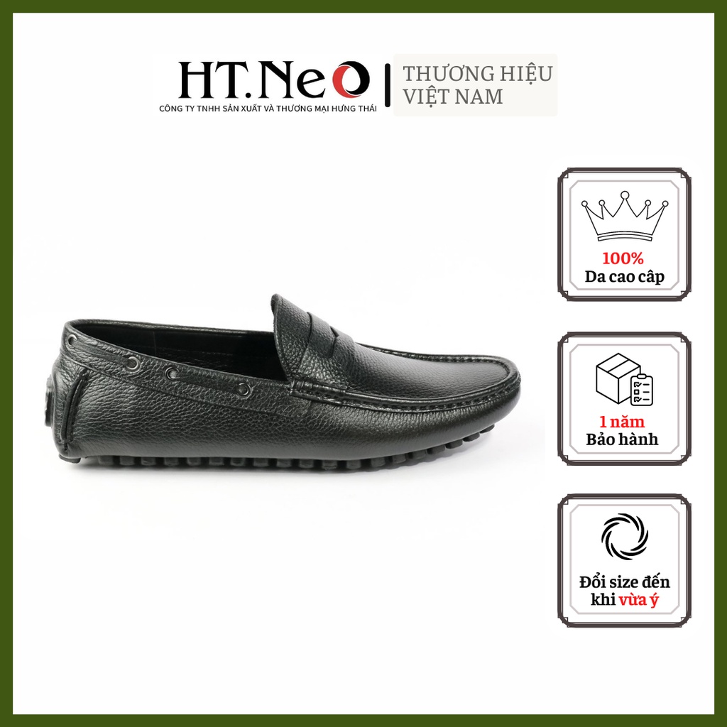 Giày lười - giày da nam HT.NEO D bò nguyên miếng, thiết kế cực chất, bóng bảy,Phom dáng siêu chuẩn (GM84)