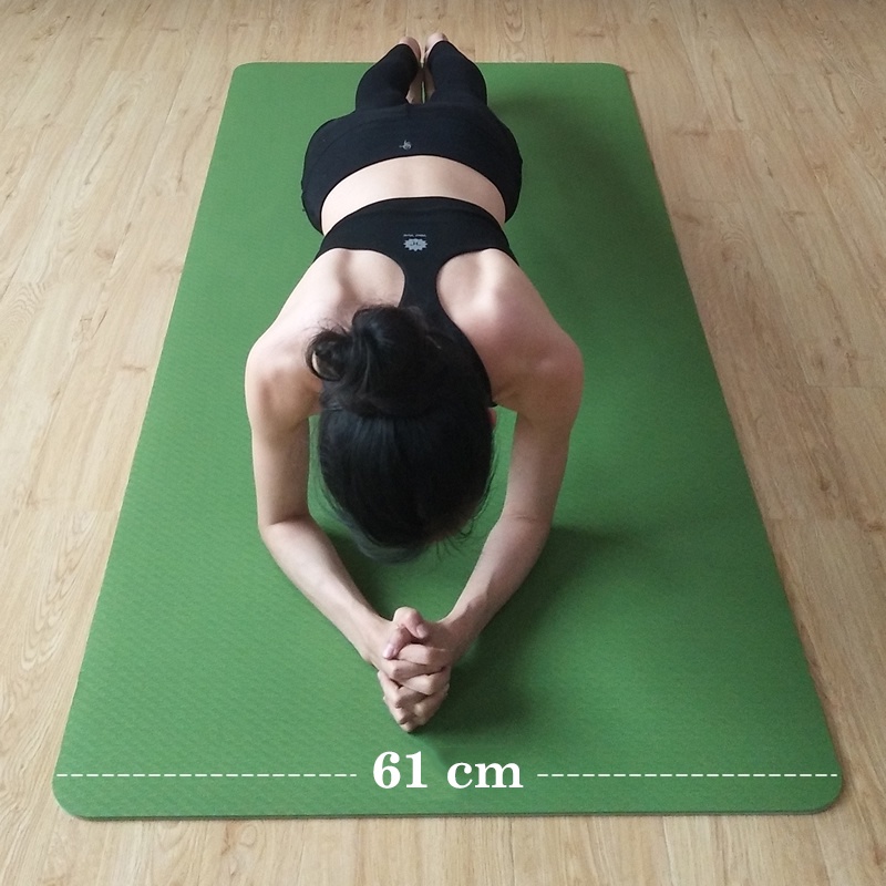 Thảm tập Yoga TPE cao cấp 2 lớp loại giày 6mm, thảm tập thể dục chống trơn chống trượt