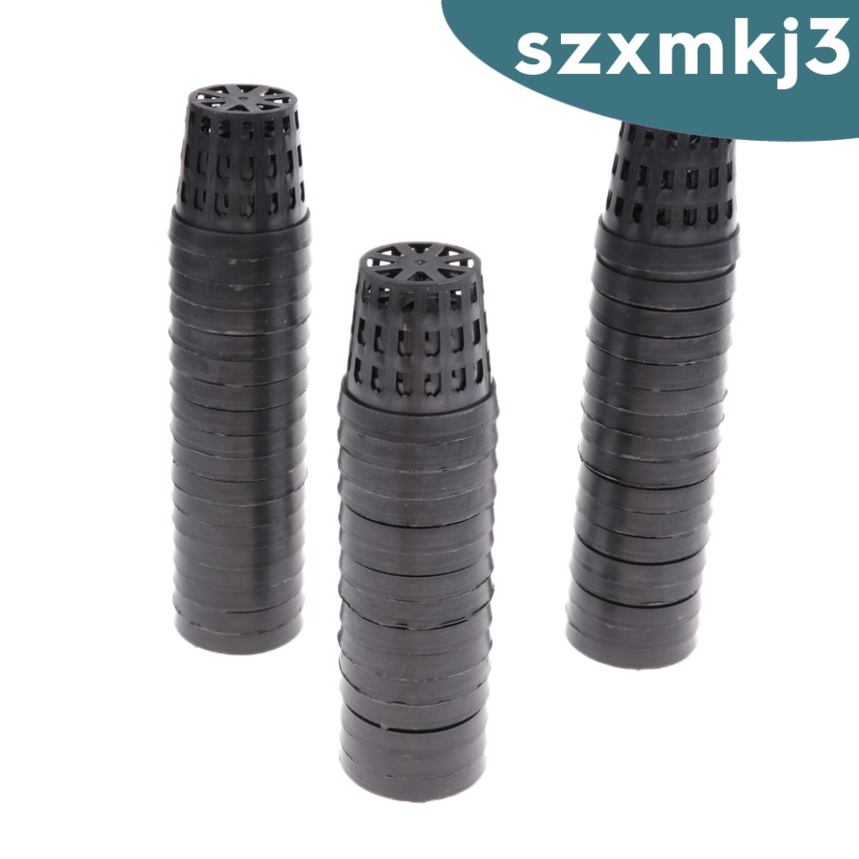 Set 50 Giỏ Nhựa Trồng Cây Thủy Sinh Màu Đen Kích Thước S-Xl