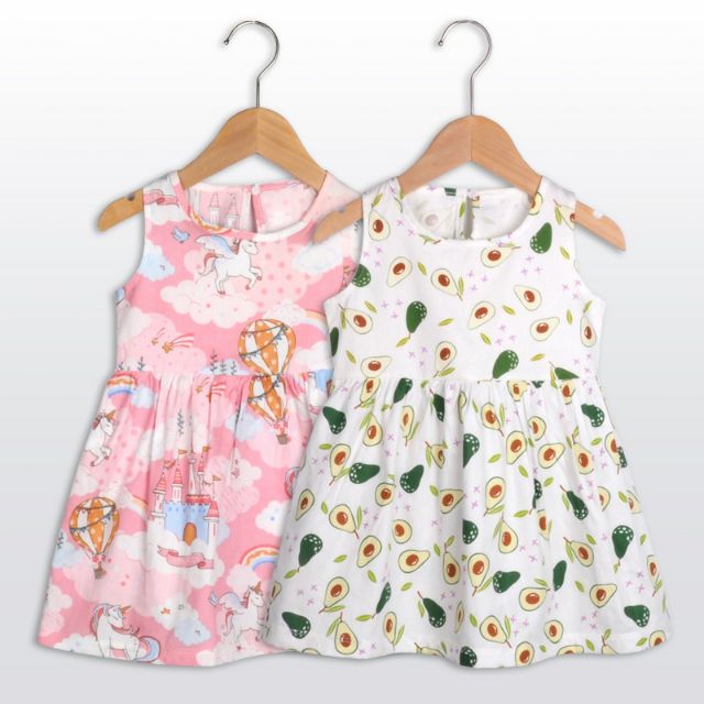 Váy cotton thô mặc hè, váy xinh váy bé gái,đầm bé gái mẫu mới hè thoáng mát,