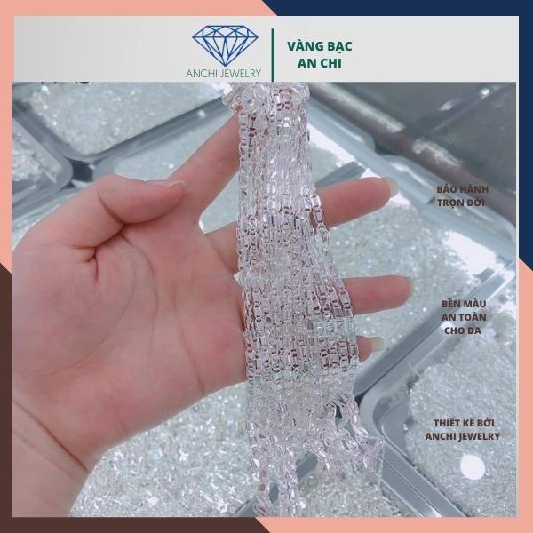 Dây chuyền ép dẹt cho bé - chuẩn bạc ta không xuống màu - Anchi jewelry