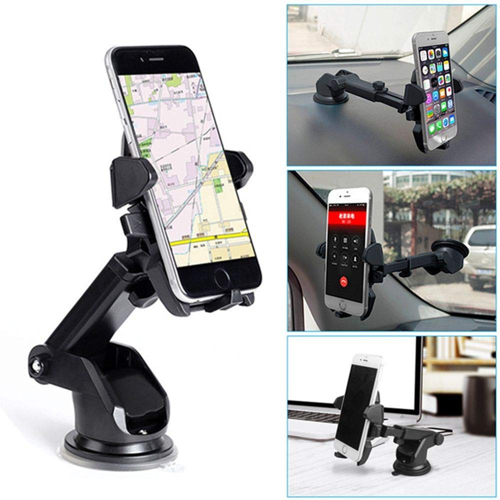 360° Rotation Adjustable Sucker Car Holder Support Windshield Holder For Cell Phones Under 6 Inches iPhone