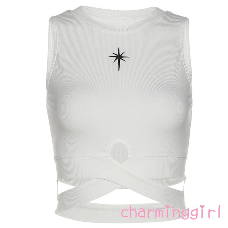 Áo Dệt Kim Sát Nách Cổ Tròn Họa Tiết Độc Đáo Thời Trang Mùa Hè Cho Nữ