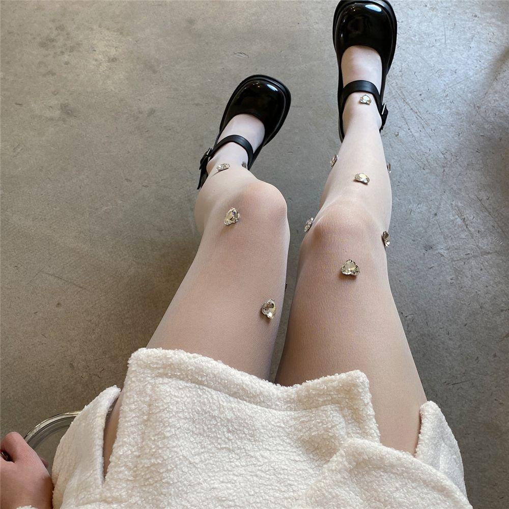 Quần Tất Thoáng Khí Đính Đá Cổ Điển Quyến Rũ Cho Nữ