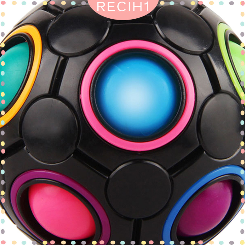 Rainbow Puzzle Ball 3D Fun  Brain Teaser Game Kids Educational Learning Anti Anxiety Toy