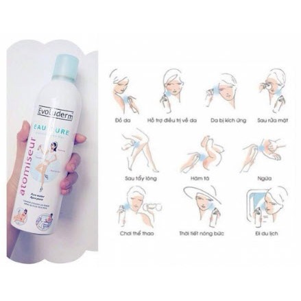 Xịt khoáng Evoluderm dưỡng da cấp ẩm 400ml | BigBuy360 - bigbuy360.vn