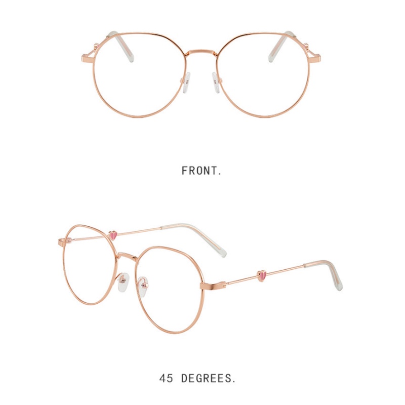 Mắt kính gọng tròn chống ánh sáng xanh thời trang cho nam nữ