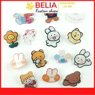 Phụ kiện Sticker gài ghim cài Balo Túi Ví trang trí sinh động ST1