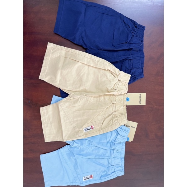 Quần short quần đùi kaki bé trai Hàn Quốc 11-27kg