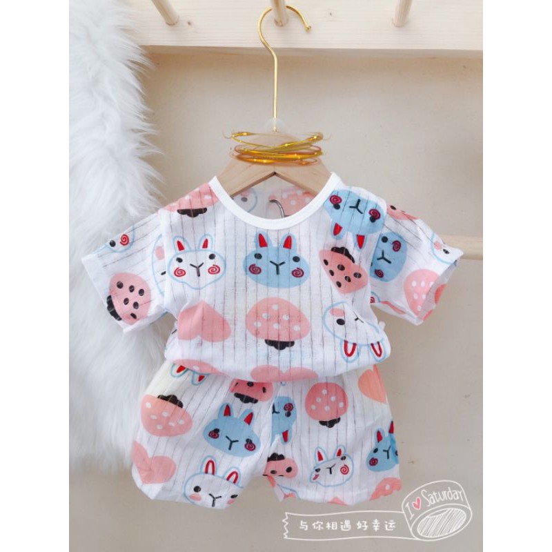 10 Bộ cotton giấy bé trai bé gái 8-16 kg