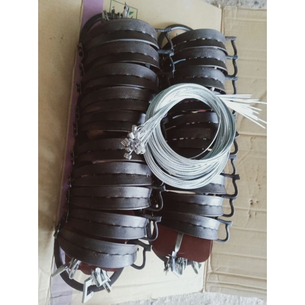 CẠM BẪY 14CM kèm :dây cáp buộc cạm +nãy gài +bàn đạp