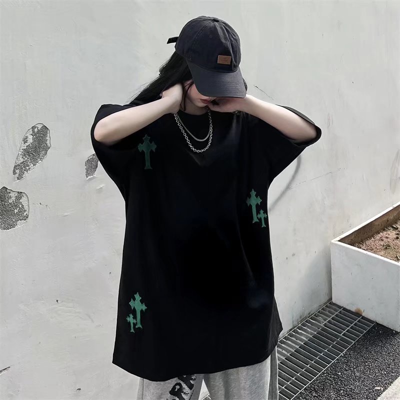 Áo Thun Tay Ngắn Dáng Rộng Cỡ Lớn Thoải Mái Phong Cách Hip Hop Đường Phố Hàn Quốc Cho Nam [M-2XL]