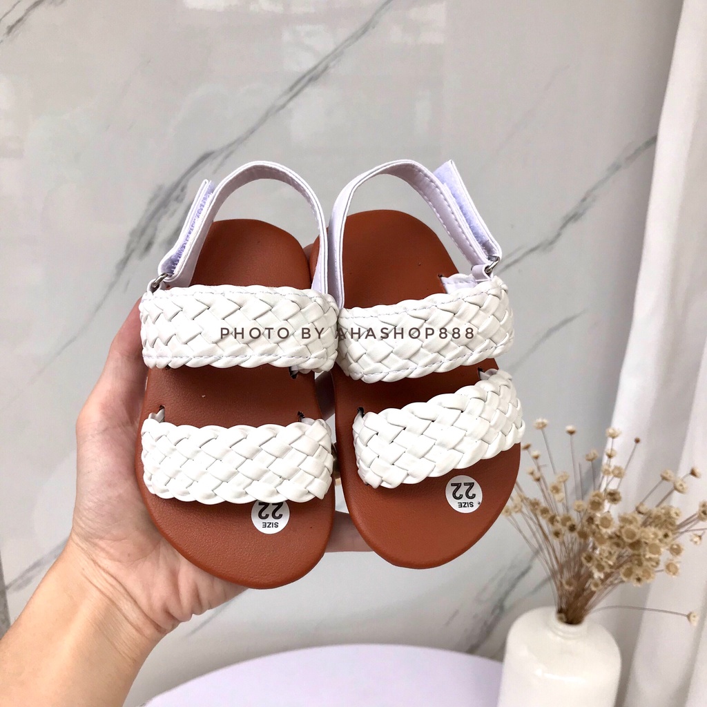 Sẵn Dép Sandal Dép Quai Hậu Hai Quai Ngang Tết Cực Xinh Cho Bé Gái 1-3 Tuổi K114