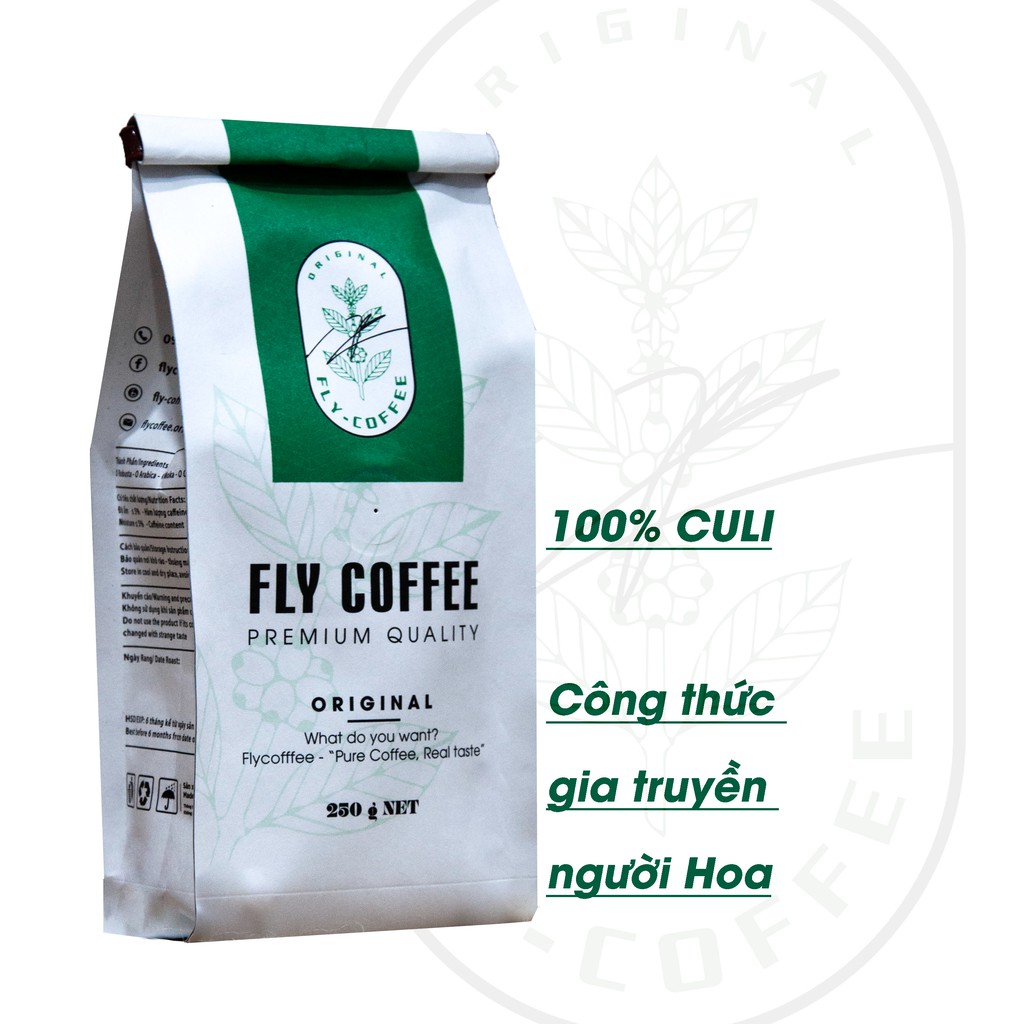Cà phê Culi 100% nguyên chất Fly Coffee - cà phê rang xay công thức người Hoa gia truyền | BigBuy360 - bigbuy360.vn